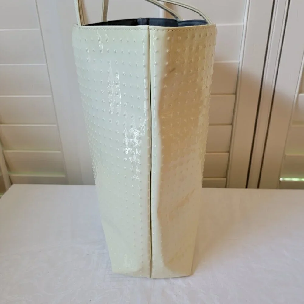 Rock & Republic White Patent Leather Tote